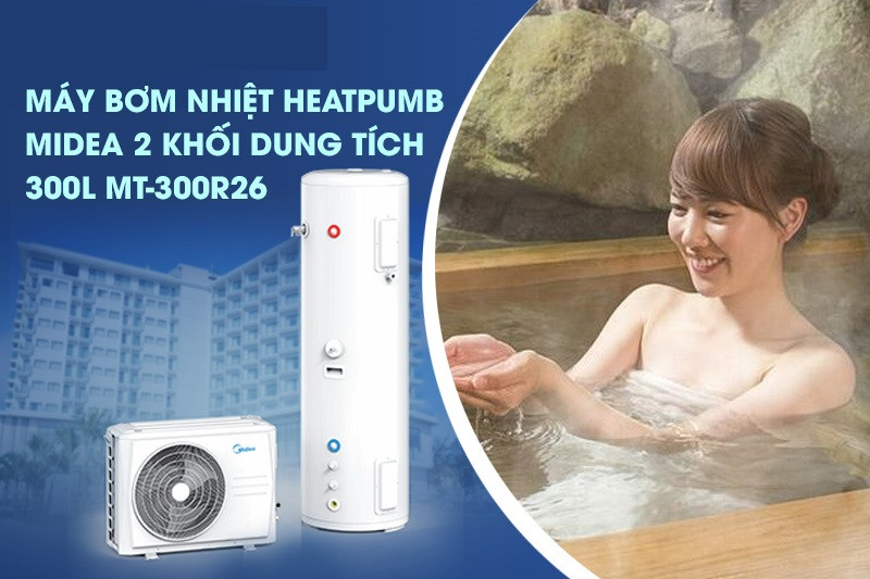 1463 May Bom Nhiet Heatpump Midea 2 Khoi Mt 300r26